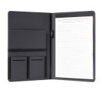 Portablocco Meet - con elastico - 31 x 25 x 1,4 cm - grigio - In Tempo