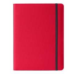 Portablocco Meet - con elastico - 31 x 25 x 1,4 cm - rosso - In Tempo