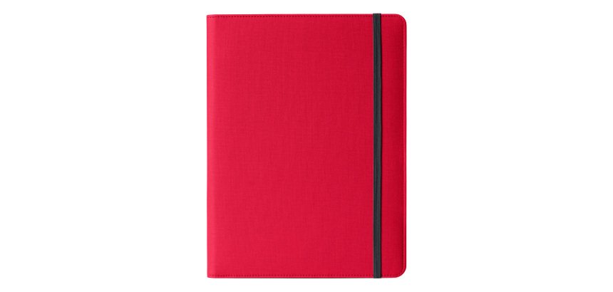 Portablocco Meet - con elastico - 31 x 25 x 1,4 cm - rosso - In Tempo