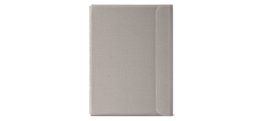 Portablocco Meet - con alette magnetiche - 31 x 25 x 1,4 cm - grigio - In Tempo