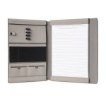 Portablocco Meet - con alette magnetiche - 31 x 25 x 1,4 cm - grigio - In Tempo