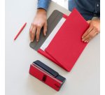 Portablocco Meet - con alette magnetiche - 31 x 25 x 1,4 cm - rosso - In Tempo