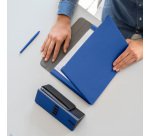 Portablocco Meet - con alette magnetiche - 31 x 25 x 1,4 cm - blu - In Tempo