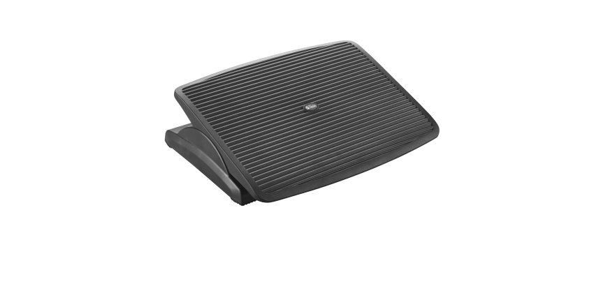 Poggiapiedi ergonimico Bold - inclinazione regolabile - 47 x 35,5 x 9,5 cm - nero - Titanium