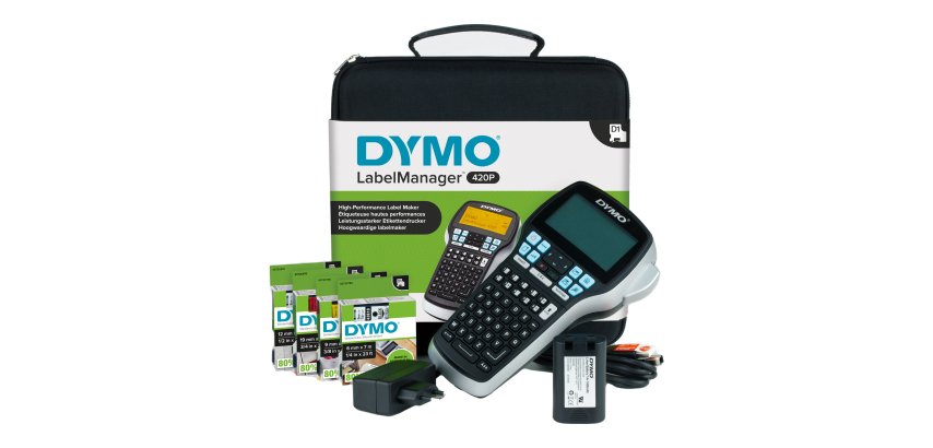 Etichettatrice Label Manager 420P - in kit 4 nastri D1 inclusi - Dymo