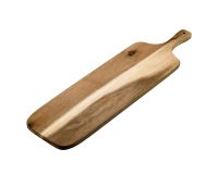 Tagliere con manico - 45 x 18 x 1,6 cm - legno di acacia - Leone