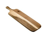 Tagliere con manico - 75 x 20 x 1,6 cm - legno di acacia - Leone