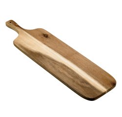 Tagliere con manico - 75 x 20 x 1,6 cm - legno di acacia - Leone