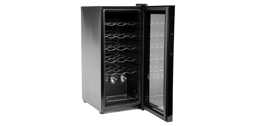 Cantinetta Vermentino 18C - per 18 bottiglie - 34,5 x 45 x 77 cm - nero - Hom-io