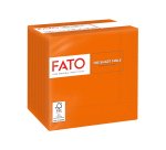 Tovagliolo - carta - 24 x 24 cm - 2 veli - arancio - Fato - conf. 100 pezzi
