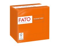 Tovagliolo - carta - 24 x 24 cm - 2 veli - arancio - Fato - conf. 100 pezzi