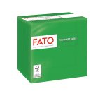 Tovagliolo - carta - 24 x 24 cm - 2 veli - verde smeraldo - Fato - conf. 100 pezzi