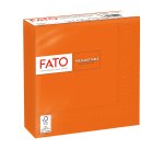 Tovagliolo - carta - 33 x 33 cm - 2 veli - arancio - Fato - conf. 50 pezzi