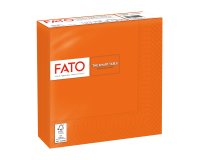 Tovagliolo - carta - 33 x 33 cm - 2 veli - arancio - Fato - conf. 50 pezzi