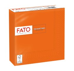 Tovagliolo - carta - 33 x 33 cm - 2 veli - arancio - Fato - conf. 50 pezzi