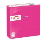 Tovagliolo - carta - 33 x 33 cm - 2 veli - fucsia - Fato - conf. 50 pezzi