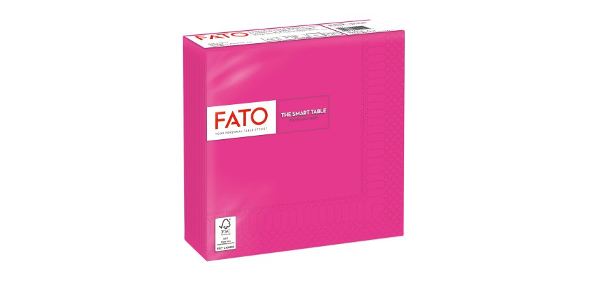 Tovagliolo - carta - 33 x 33 cm - 2 veli - fucsia - Fato - conf. 50 pezzi