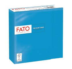 Tovagliolo - carta - 33 x 33 cm - 2 veli - turchese - Fato - conf. 50 pezzi