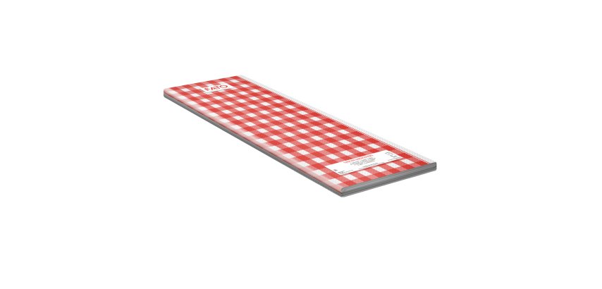 Tovaglia Tissue - linea Snack - 100 x 100 cm - rosso/bianco - Fato - conf. 50 pezzi