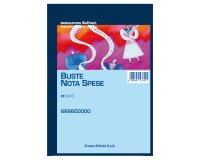 Blocco buste nota spese - staccabili - 23 x 16 cm - Data Ufficio - conf. 25 buste