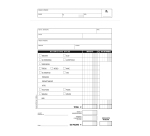 Blocco buste nota spese - staccabili - 23 x 16 cm - Data Ufficio - conf. 25 buste