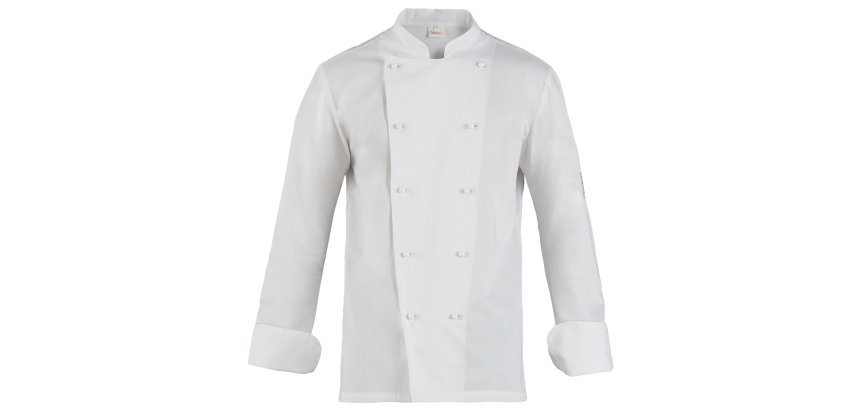 Giacca cuoco Adriano - da uomo - manica lunga - taglia XL - bianco - Giblor's