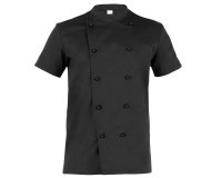 Giacca cuoco Tommaso - da uomo - manica corta - taglia S - nero - Giblor's