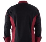 Giacca cuoco Raul - da uomo - manica lunga - taglia M - bordeaux - Giblor's