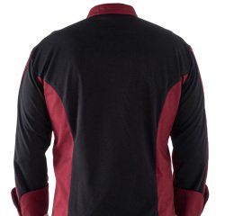 Giacca cuoco Raul - da uomo - manica lunga - taglia M - bordeaux - Giblor's