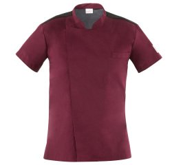 Giacca cuoco Thiago - da uomo - manica corta - taglia M - bordeaux - Giblor's