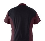 Giacca cuoco Thiago - da uomo - manica corta - taglia M - bordeaux - Giblor's