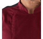 Giacca cuoco Thiago - da uomo - manica corta - taglia M - bordeaux - Giblor's