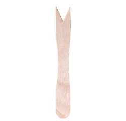 Forchettina monouso in legno - 8,5 cm - Signor Bio - conf. 100 pezzi