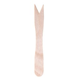 Forchettina monouso in legno - 8,5 cm - Signor Bio - conf. 100 pezzi