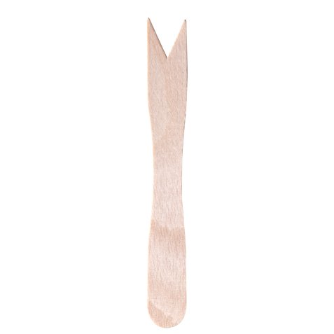 Forchettina monouso in legno - 8,5 cm - Signor Bio - conf. 100 pezzi