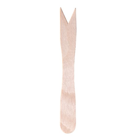 Forchettina monouso in legno - 8,5 cm - Signor Bio - conf. 100 pezzi