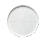 Piatto piano monouso - per pizza - rotondo - diametro 32,5 cm - canna da zucchero - bianco - Signor Bio - conf. 50 pezzi