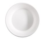 Piatto fondo monouso - rotondo - 680 ml - canna da zucchero - bianco - Signor Bio - conf. 50 pezzi