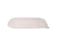 Coperchio in resina - per insalatiere rettangolari 500/750 ml - 17 cm - trasparente - Signor Bio - conf. 50 pezzi