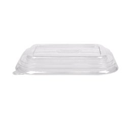 Coperchio in resina - per bowl rettangolari 500/750 ml – 17 x 12 cm - trasparente - Signor Bio - conf. 50 pezzi