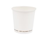 Bicchiere in carta - 100 ml - bianco - Signor Bio - conf. 50 pezzi