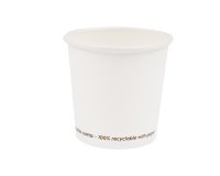 Bicchiere in carta - 100 ml - bianco - Signor Bio - conf. 50 pezzi