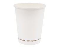 Bicchiere in carta - 250 ml - bianco - Signor Bio - conf. 50 pezzi