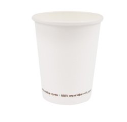 Bicchiere in carta - 350 ml - bianco - Signor Bio - conf. 50 pezzi
