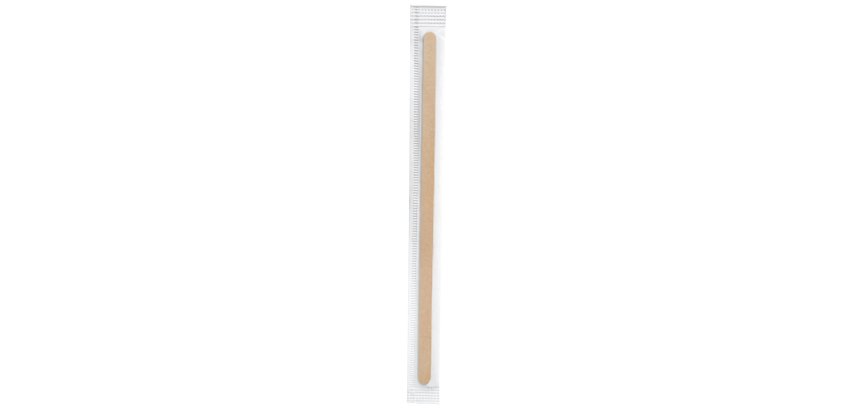 Palettina caffè - in busta singola - 11 cm - legno - Signor Bio - conf. 100 pezzi