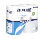 Carta igienica Strong 4 - 2 veli - 496 strappi - bianco - Lucart - pacco 4 rotoli