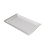 Piatto rettangolare - 23 x 14 x 2,6 cm - melamina - bianco - Leone