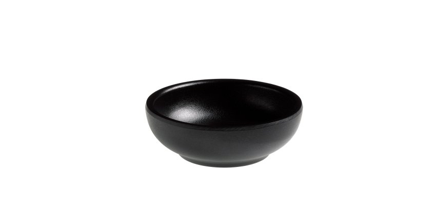 Ciotolina tonda fingerfood - Ø 7 x 3,5 cm - melamina - nero - Leone