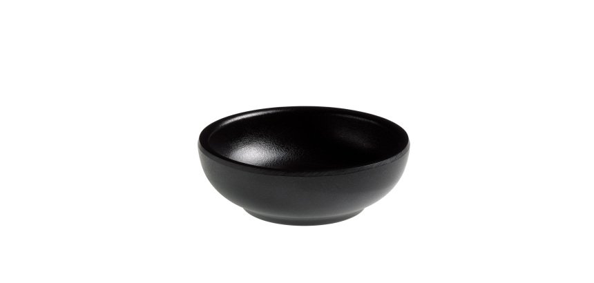 Ciotolina tonda fingerfood - Ø 7 x 3,5 cm - melamina - nero - Leone