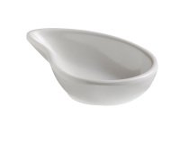 Ciotola a goccia fingerfood - 10 x 6,5 x 2,4 cm - melamina - bianco - Leone